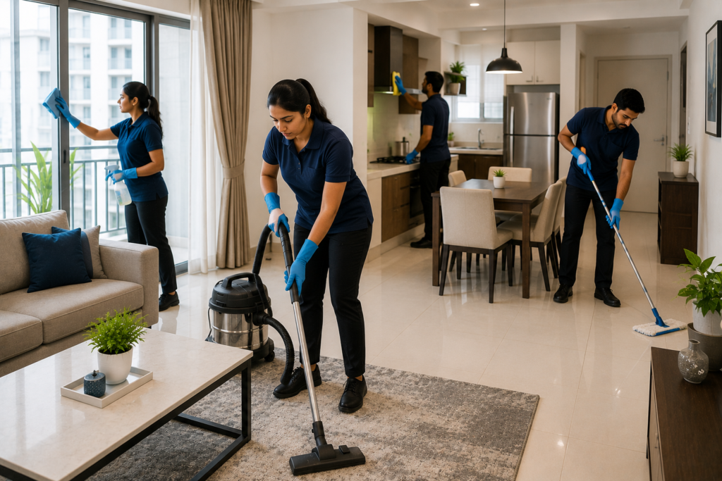 Professional apartment cleaning services in Guntur by Haimi Cleaning Services