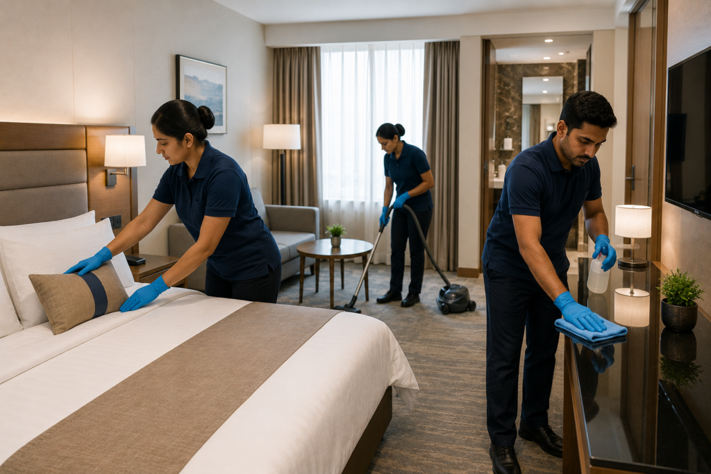 Professional hotel cleaning services in Guntur by Haimi Cleaning Services