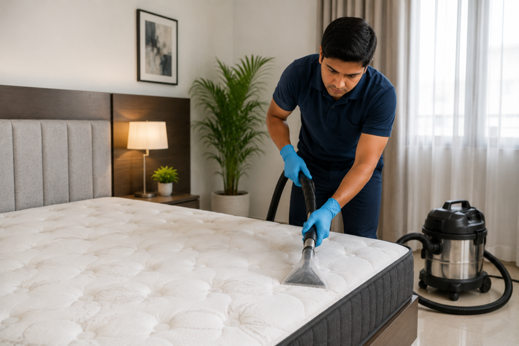 Professional mattress cleaning services in Guntur by Haimi Cleaning Services