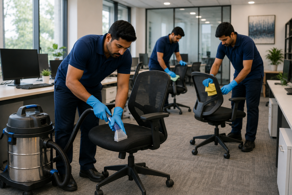 Professional office chair cleaning services in Guntur by Haimi Cleaning Services