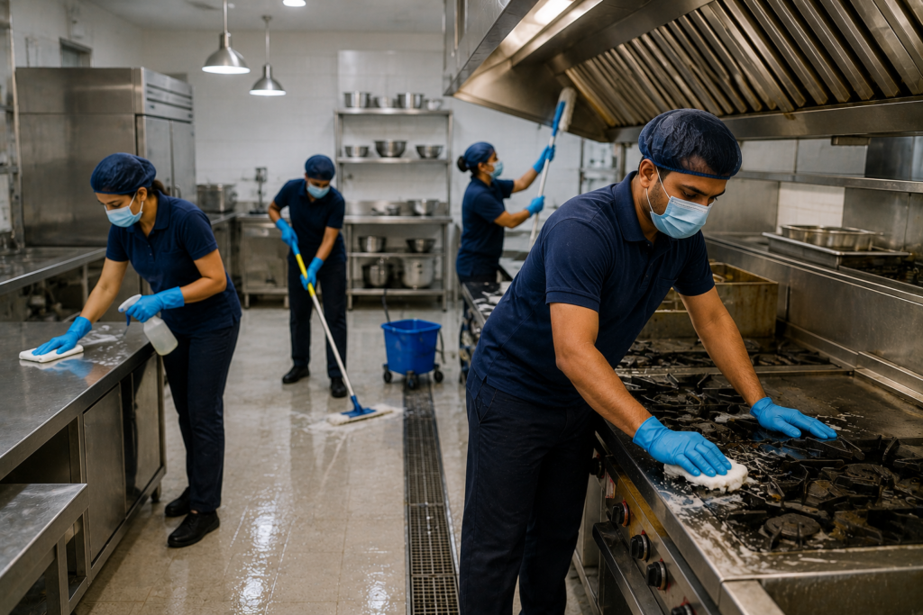 Professional restaurant deep cleaning services in Guntur