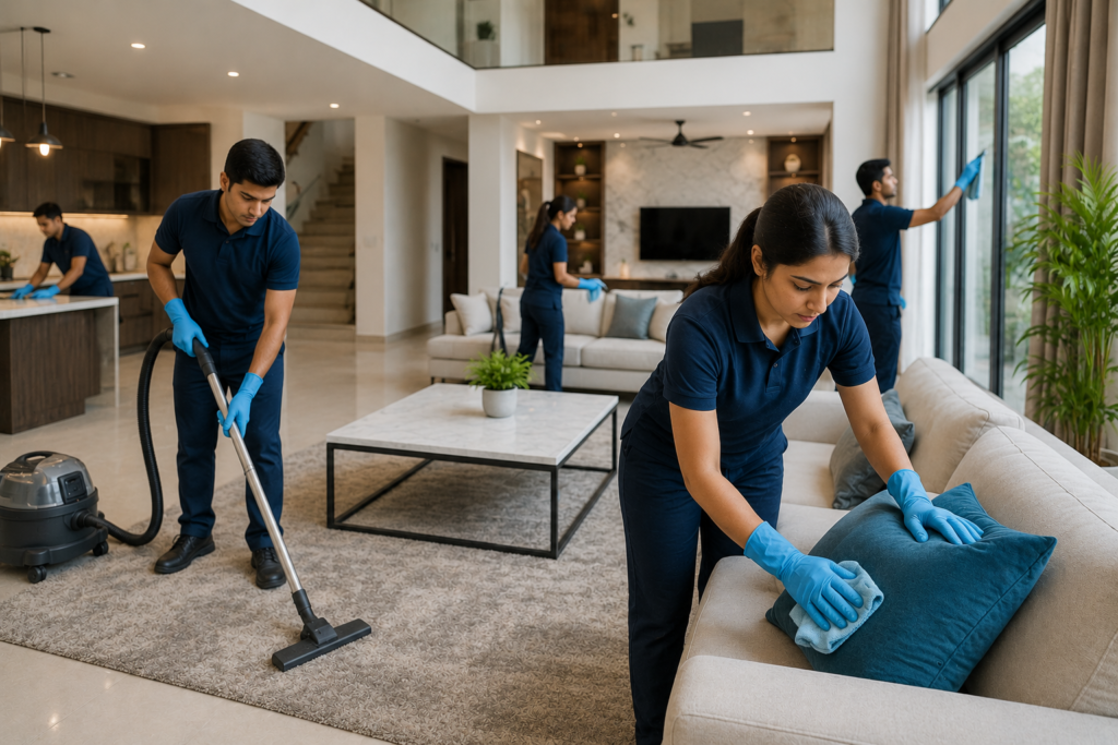 Professional villa deep cleaning services in Guntur