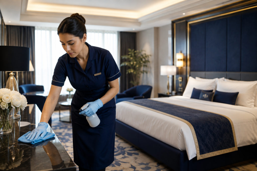 Professional 5 star hotel cleaning services in Guntur by Haimi Cleaning Services