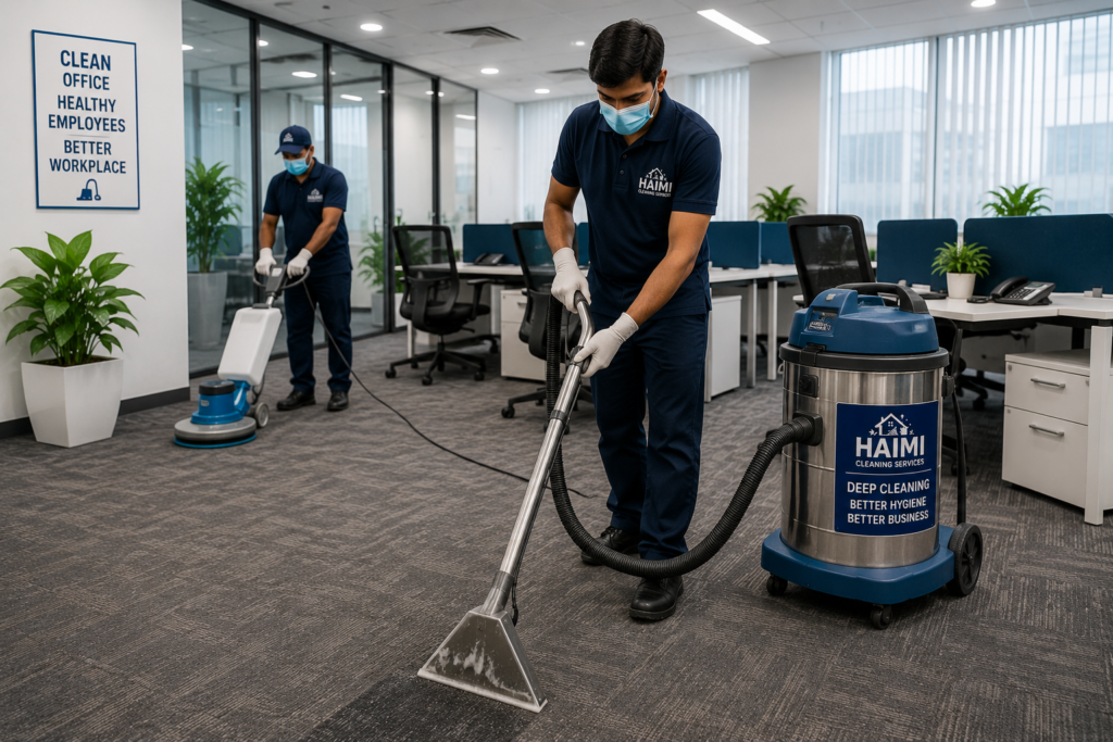 Professional commercial carpet cleaning services in Guntur by Haimi Cleaning Services