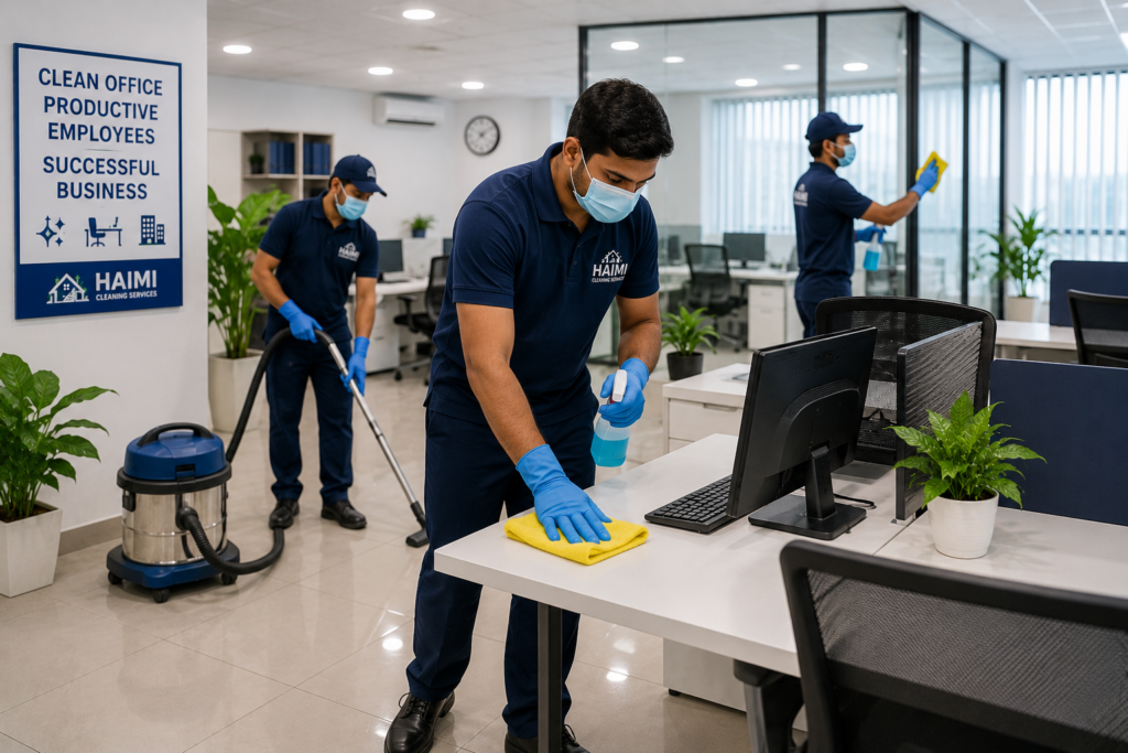 Professional office deep cleaning services in Guntur by Haimi Cleaning Services