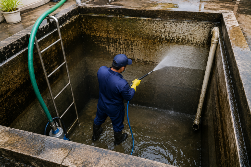 Professional RCC Water Tank Cleaning Services in Guntur for homes, apartments, villas, offices, and commercial properties.